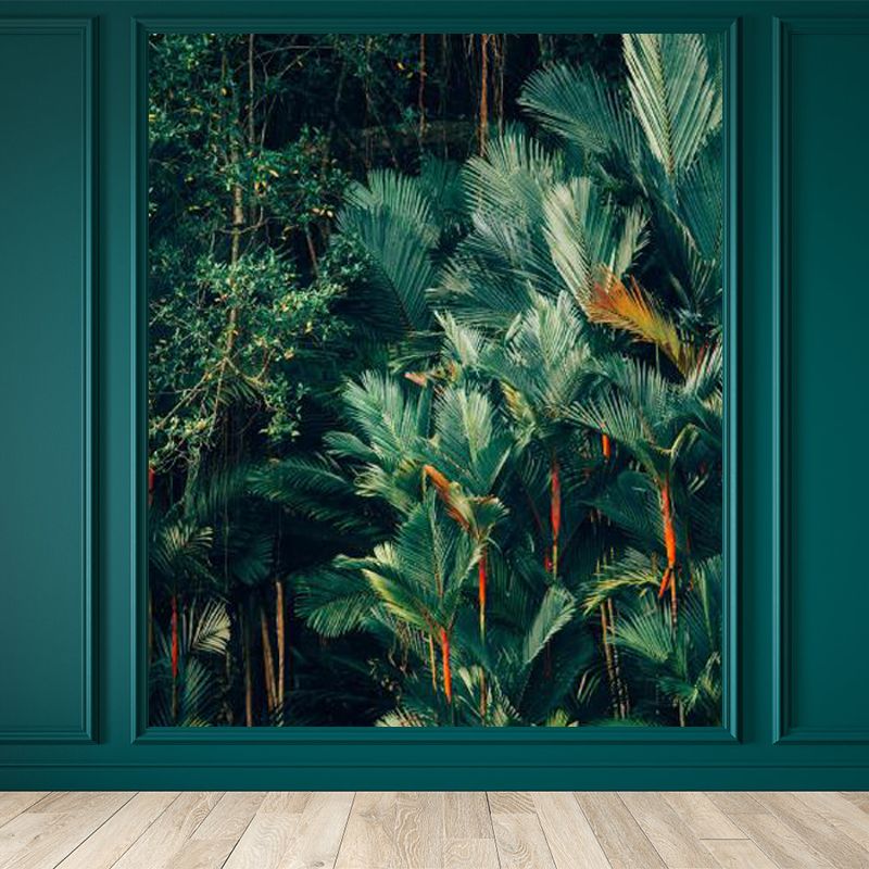 Foliage Mural Decal Tropical Ornamental Girls Bedroom Wall Covering, Personalize