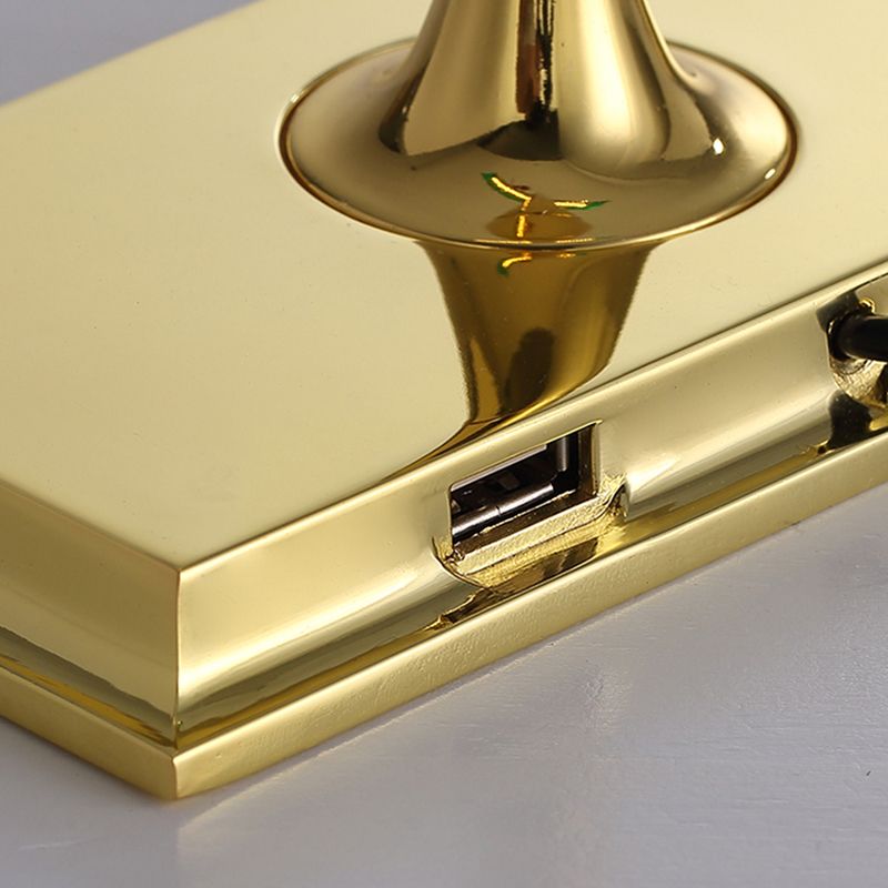 1 Light Linear Table Lamp Contemporary Metal Night Table Lamps for Study Room