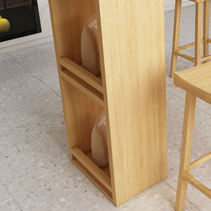 Solid Wood Bar Table Set 1/3/4/5 Pieces Bar Stool and Table Set