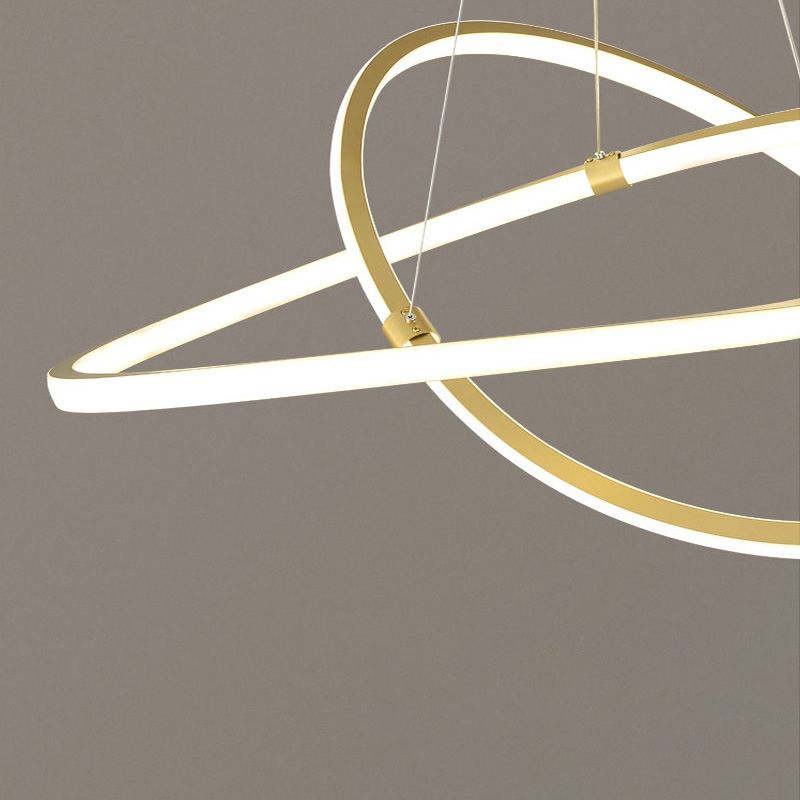 Kronleuchterleuchte Designer Moderner Einfachheit Metall Anhänger Beleuchtung für das Restaurant