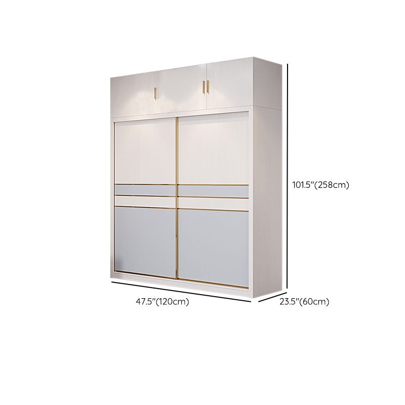 Bedroom Storage Cabinet Coastal Wooden Rectangle Wardrobe Armoire