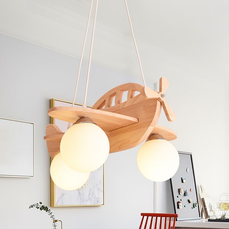 Flugzeug Kronleuchterleuchte moderne Holzheizbeleuchtung für das Restaurant