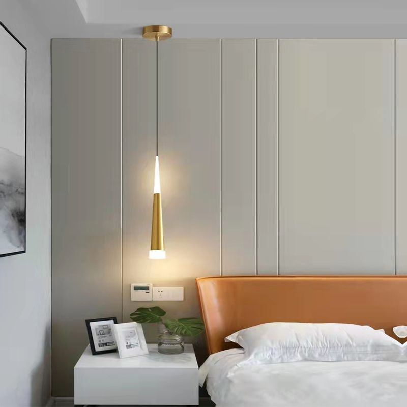 Éclairage pendentif contemporain LED suspendue avec une teinte acrylique pour la salle à manger