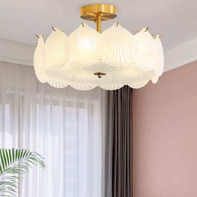 Nordic Ceiling Light Creative Glass Flush Mount Ceiling Light Fixture for Bedroom