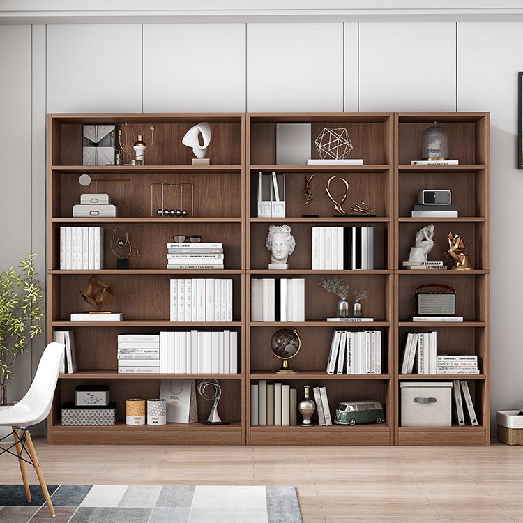 Closed Back Modern Style Bookshelf Wood Bookcase for Office Use
