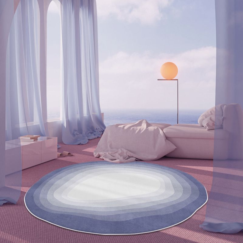 Modern Novelty Shape Rug Stylish Washable Rug Polyester Non-Slip Backing Carpet for Home Decor