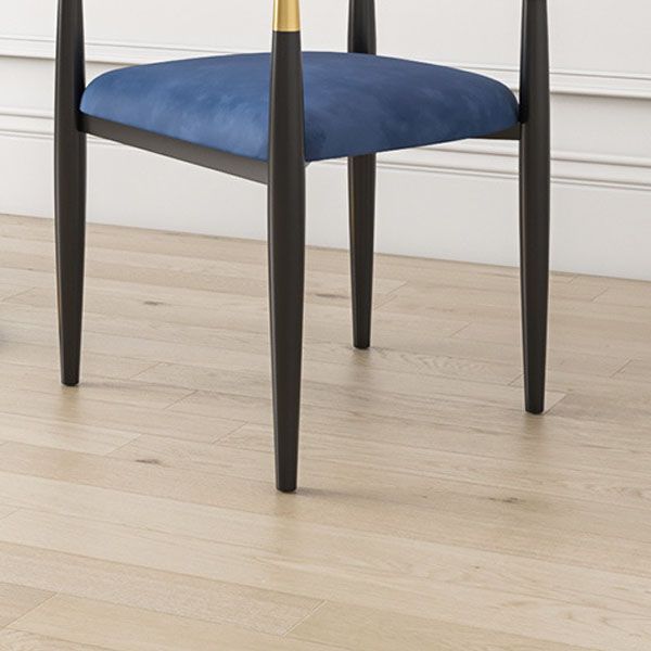 Contemporary Restaurant Upholstered Arm Chair Open Back Dining Chair