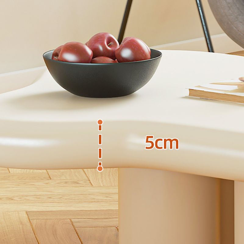 Scandinavian Wooden Cocktail Table Free form 3 Legs Coffee Cocktail Table for Bedroom