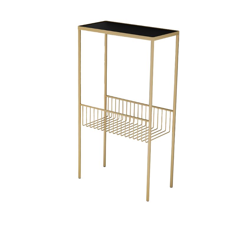 Contemporary 27.6" Tall 4 Legs End Table Rectangular Side Table