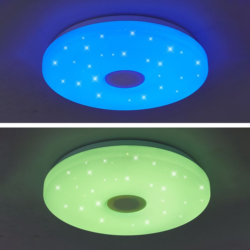 Lámpara de techo moderna, luz de control de teléfono, luz LED Bluetooth, luz de dormitorio