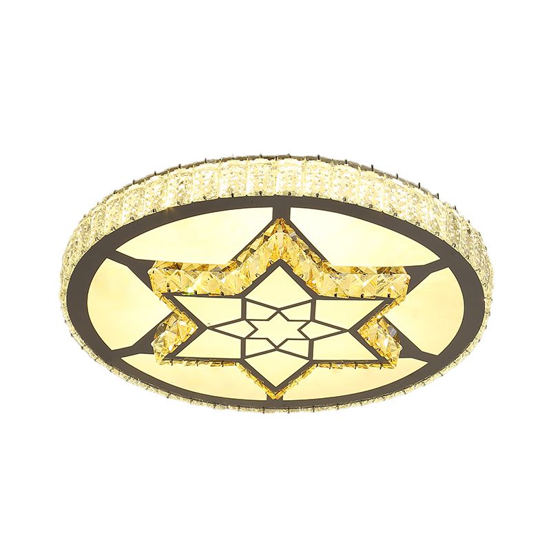 Simplicity Star/Bloom Flush Fissedrowture Cristal Crystal Crystal LED LAMPAGGIO IN ACCOLO INSOLSORE IN ACCOLA