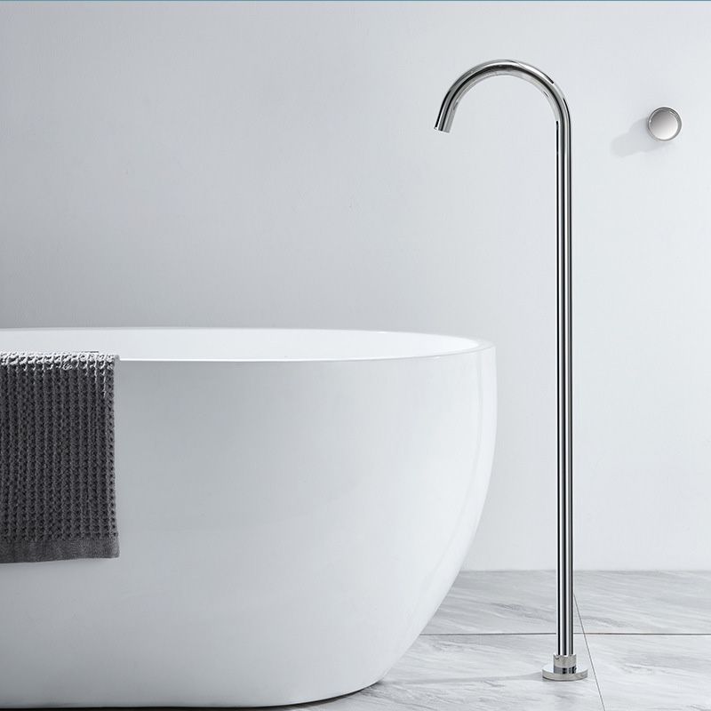 Floor Mounted Freestanding Tub Filler 1-Handle High Arc Tub Faucet