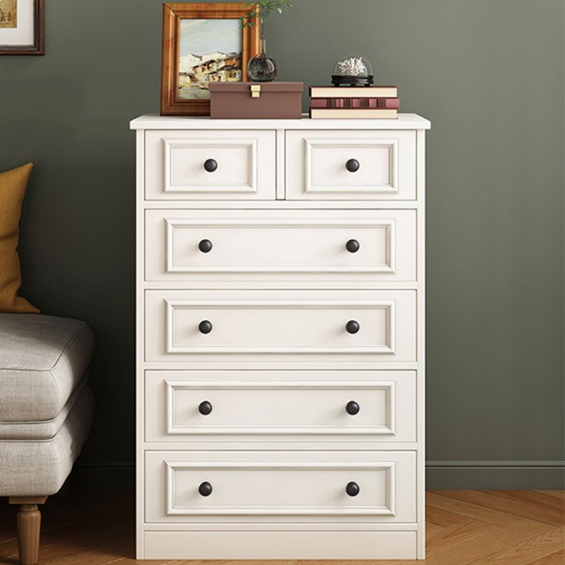 American Traditional Vertical Lingerie Chest Wood Storage Chest for Bedroom