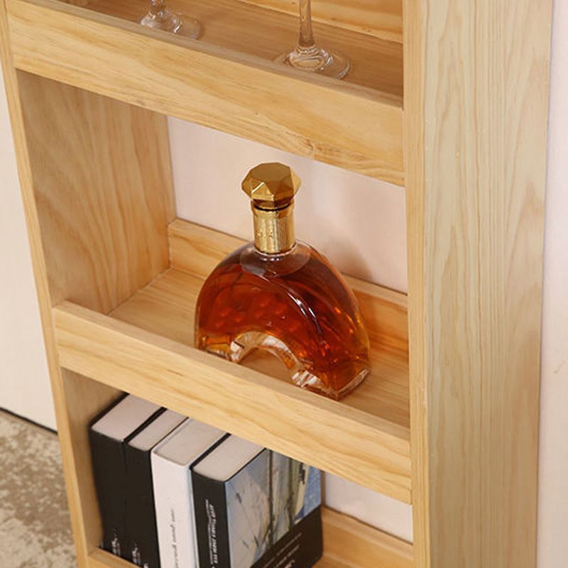 Modern Bar Table Set 1/2/3 Pieces Rectangle Bar Table with Wooden High Stools for Home