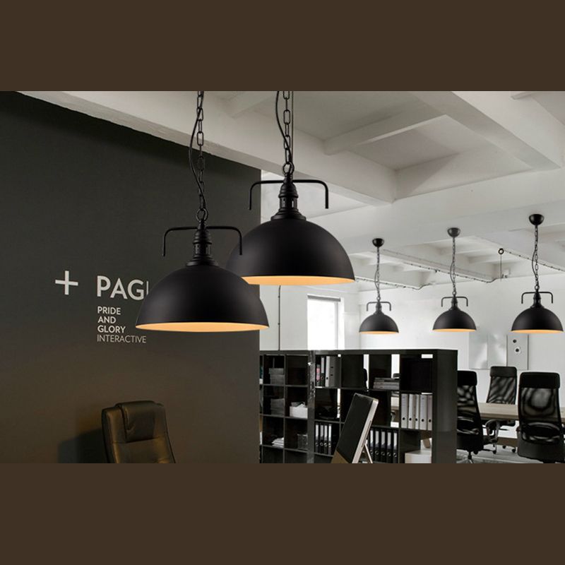 Swivel Joint Pendant Light Industrial Nautical 1 Light Metal Bowl Farmhouse Hanging Lights