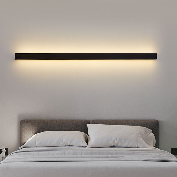 Linear Shape Metal Wall Lighting Idea Modern Style 1 Light Wall Sconce Lighting