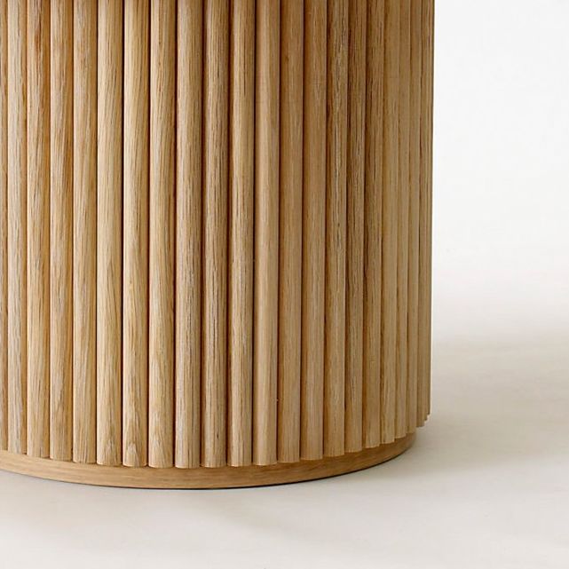 Solid Wood Contemporary Oval Indoor Table Wood Top Table for Dining Room and Kitchen