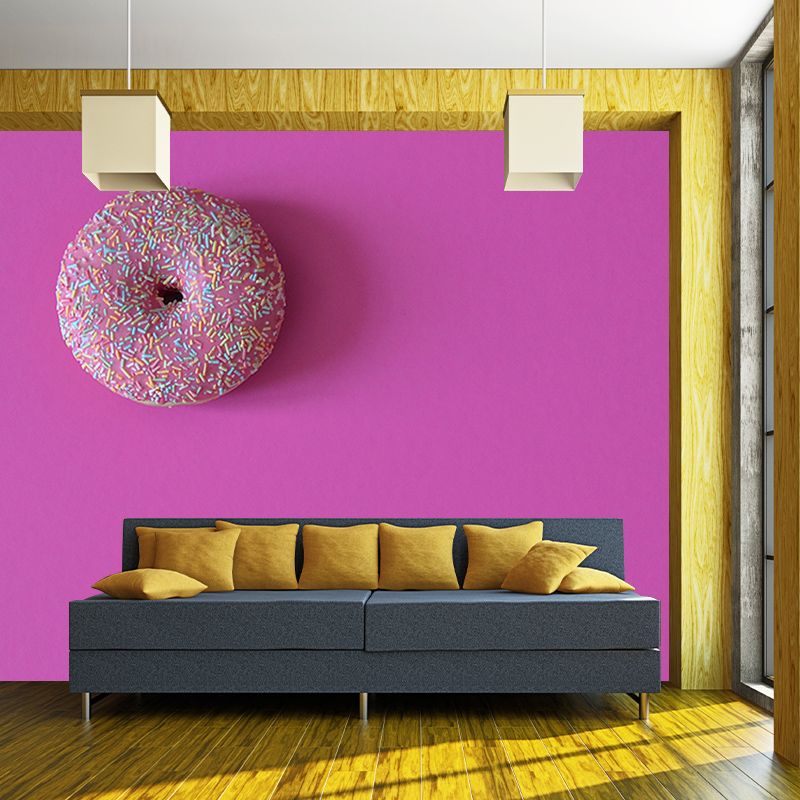 Simple Dessert Shop Wall Covering Dessert Mural Wallpaper, Water Resistant