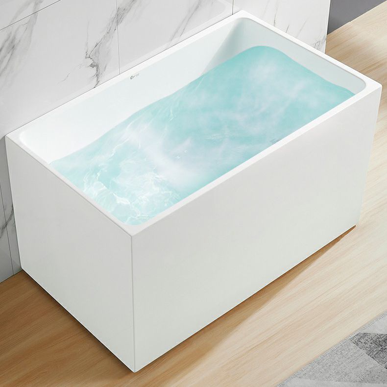 Soaking Back to Wall Bathtub Antique Finish Acrylic Bath Tub