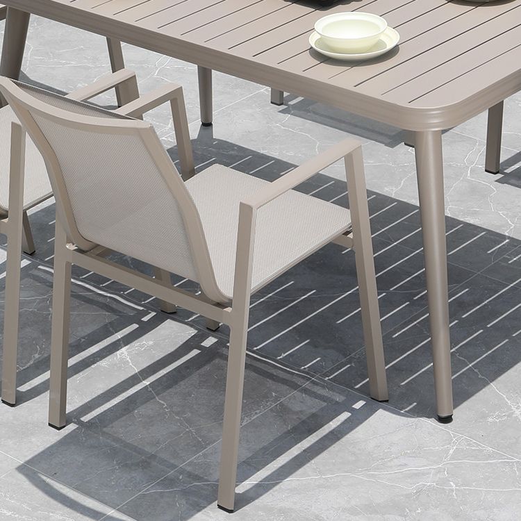 Modern Dining Armchair Set of 2/4/6/8 Metal Patio Dining Chair