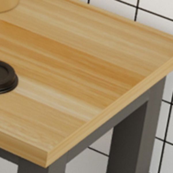 Modern Bar Dining Table Rectangle Bar Dining Table with Trestle Base