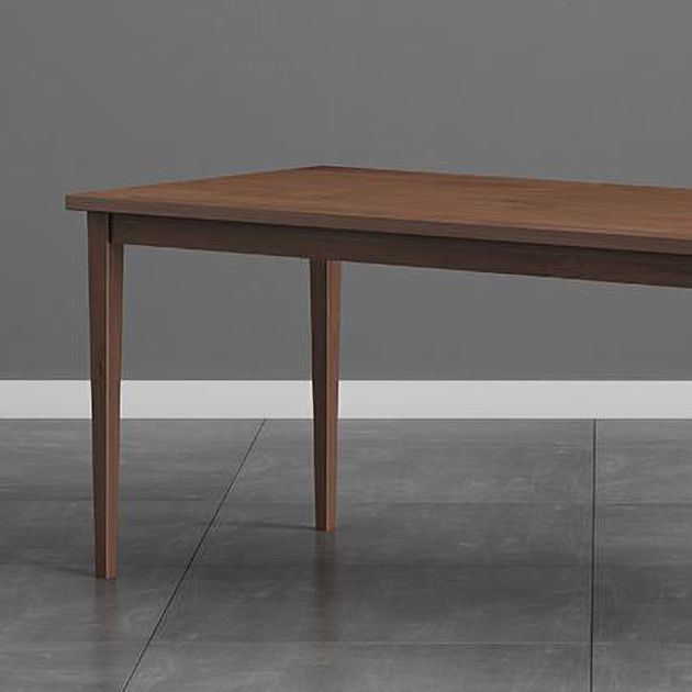 Modern 1/2/4/5 Pieces Rectangle Dining Set Solid Wood Kitchen Table with Chairs