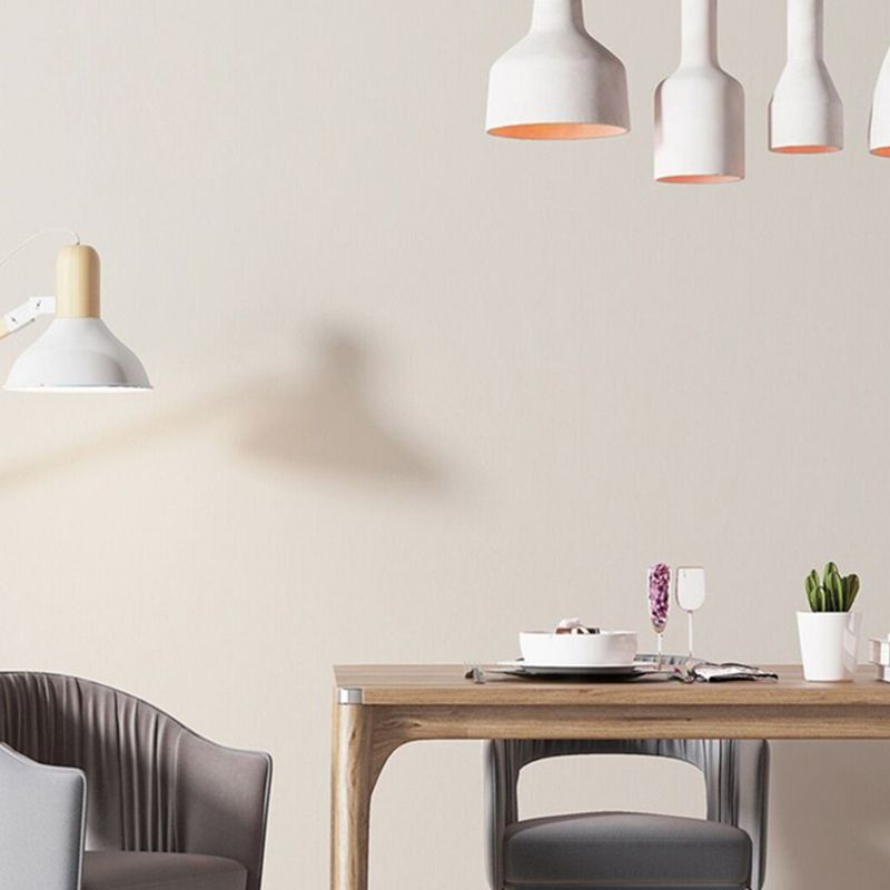 Unpasted Wallpaper Roll Soft Color Non-Woven Cloth Textured Plain Nordic Wall Art