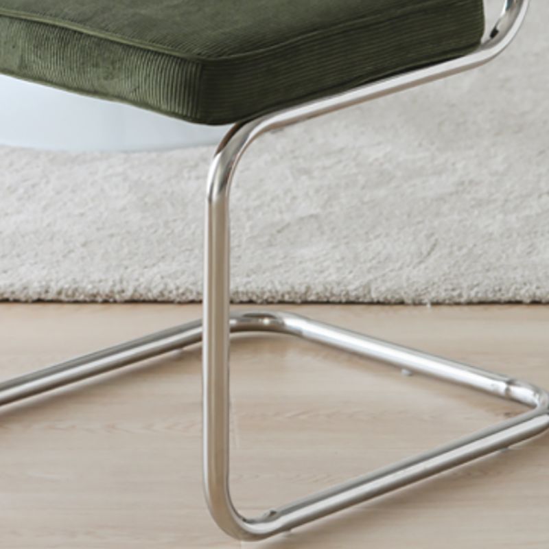 16.54" Wide Scandinavian Style Single Sofa Chair Fixed Backed Armless Chair