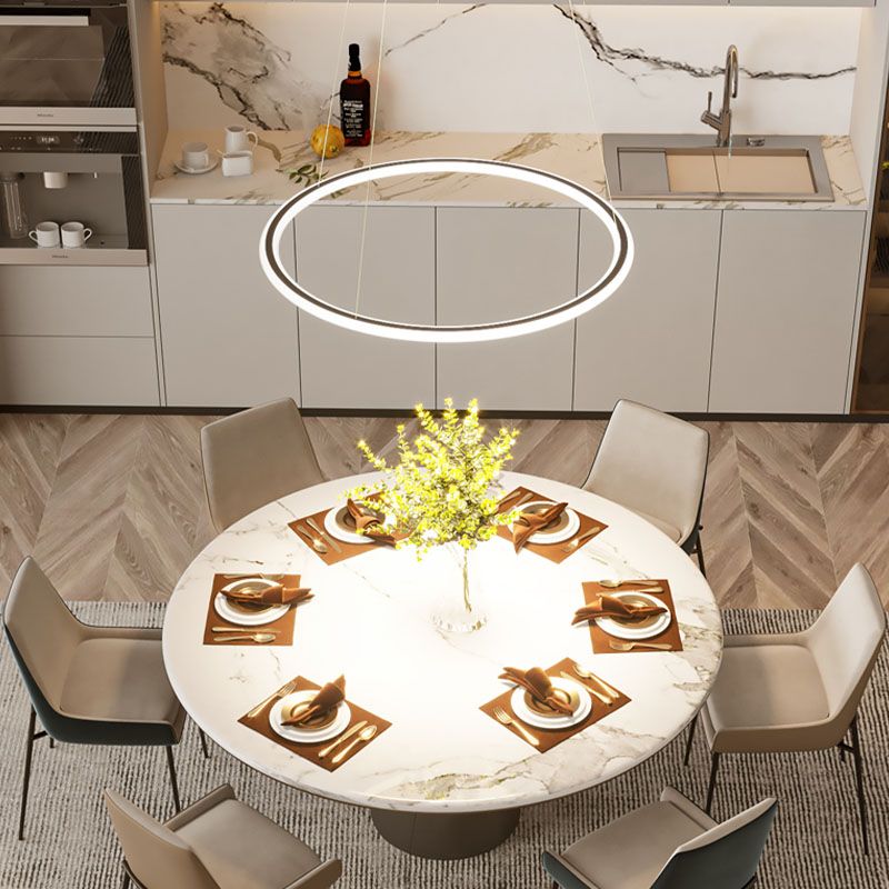 Luce di lusso moderno moderno moderno semplice a led lampadario a led lampadario per sala da pranzo