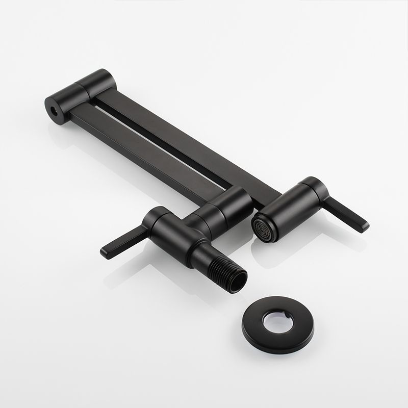 Modern One Handle Wall Mounted Pot Filler Low Arc Profile Filler