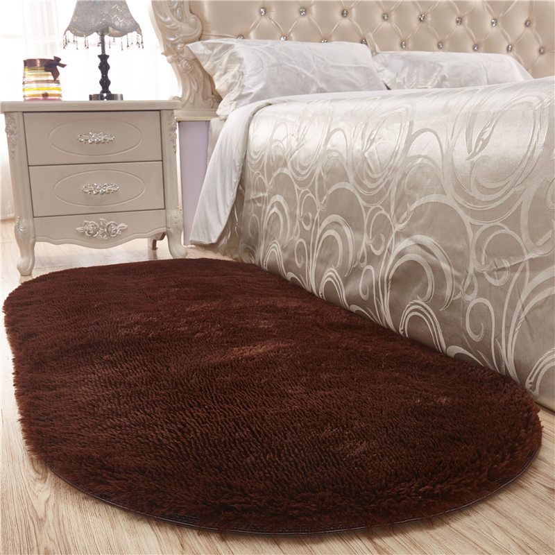 Pink Casual Rug Blending Solid Color Rug Non-Slip Backing Rug for Drawing Room