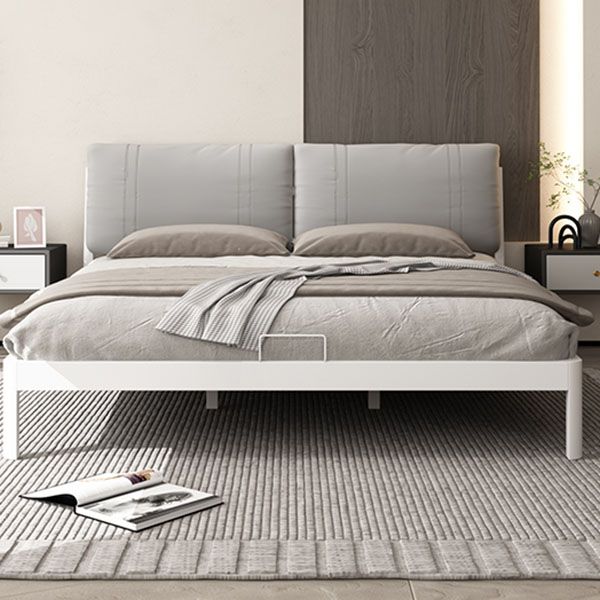 Modern Wire-Grid Metal Bed 78.74" L Bed Frame with Headboard