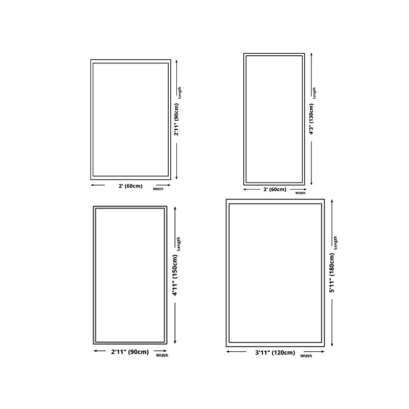 Stylish Living Room Carpet Plaid Pattern Area Rug Cotton Blend Indoor Rug