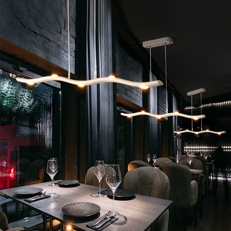 Contemporary Pendant Lights Linear Metal Island Light Fixtures