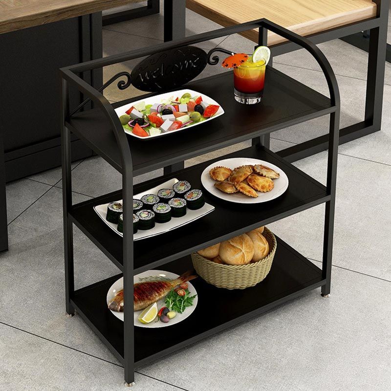 23.62"W Contemporary Metal Prep Table Rolling Prep Table for Dining Room