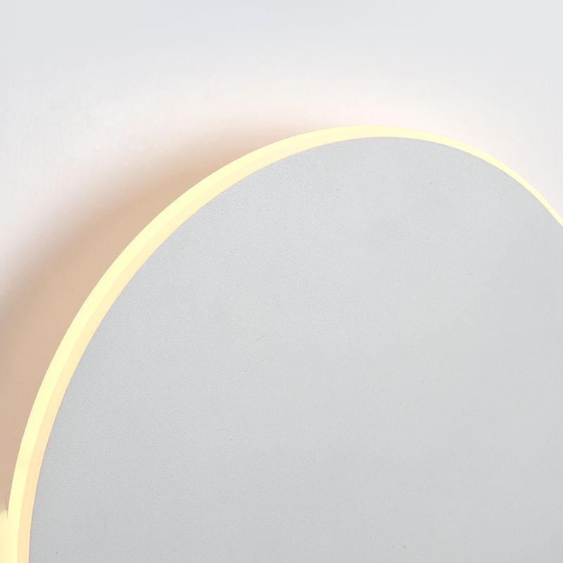 LED Wall Mount Light Modern Style Round Shape Wall Sconce Light Fixture for Bedroom