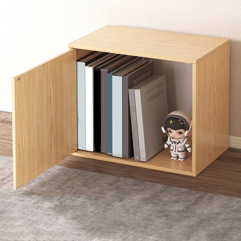 Contemporary Engineer Wood Bookshelf Open Back Bookcase,13.8"L x 9.4"W x 13.8"H