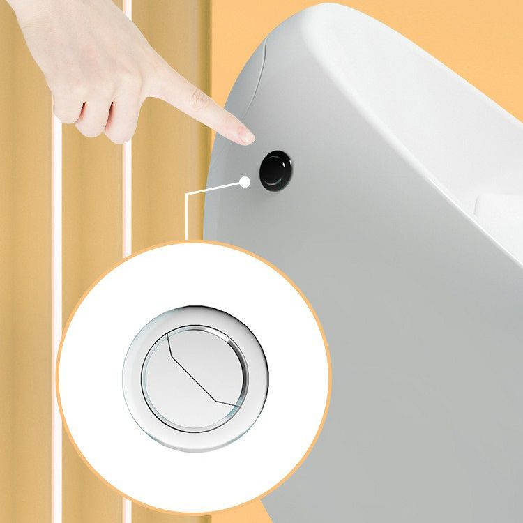 Modern Skirted Toilet Floor Mounted One Piece Flush Toilet with Toilet Seat