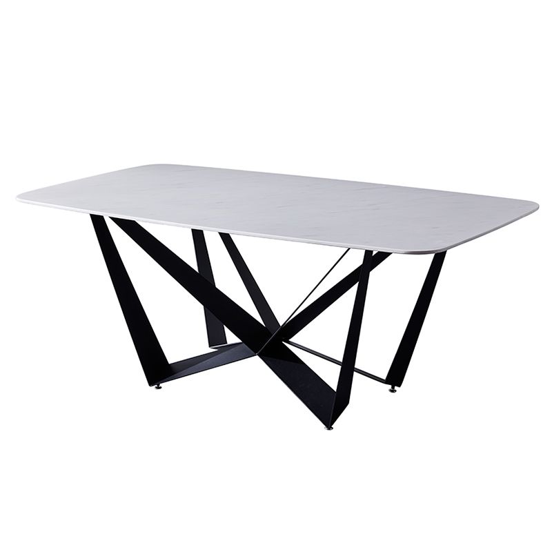 Modern Dining Set 1/4/5/7 Pcs Rectangle Dining Table with Wingback Chairs