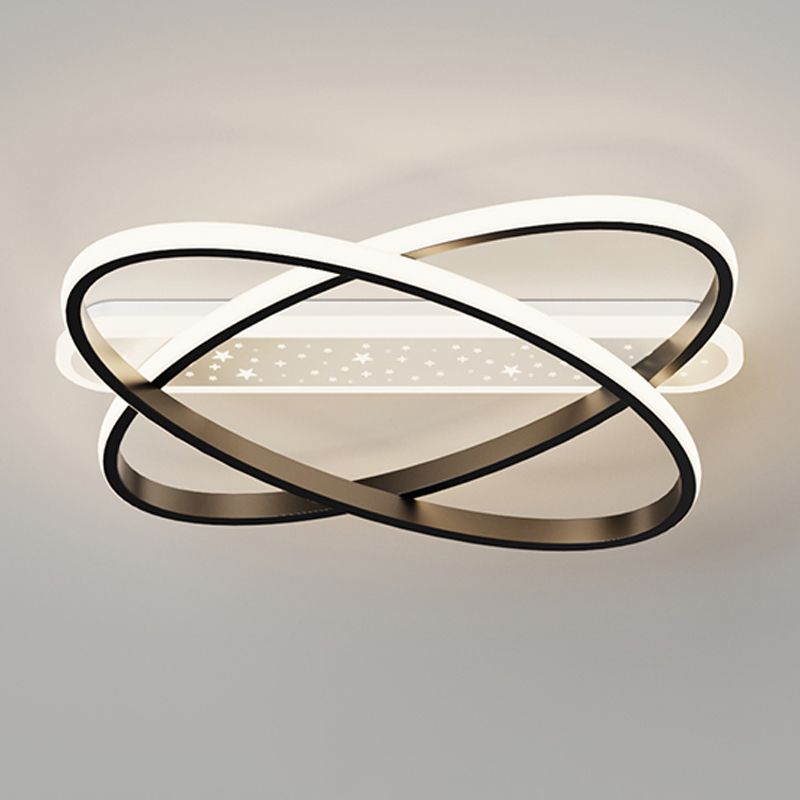Techos De Forma Lineal Accesorios De Luz De Techo De Metal De Estilo Moderno 3