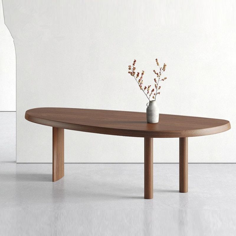 Solid Wood Dining Table Free Form Furniture for Home with Tripod Base