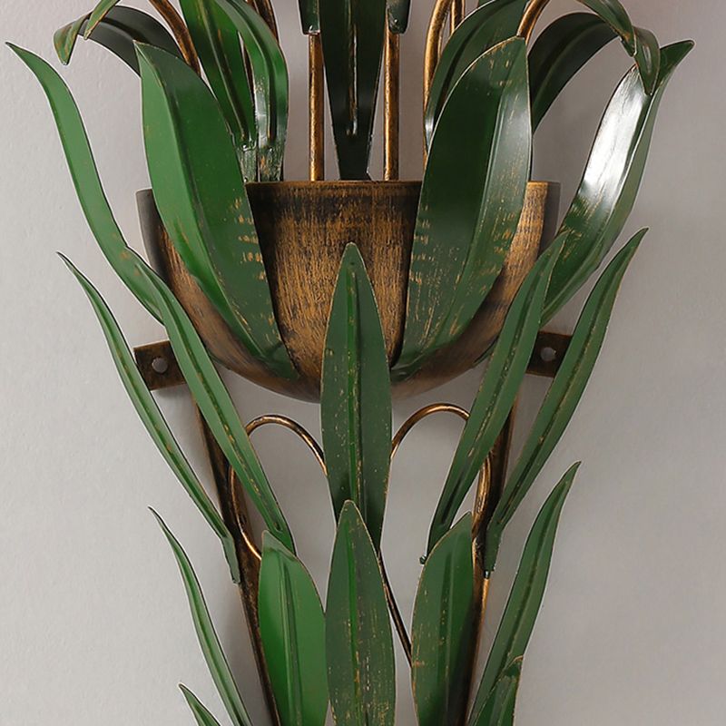 Modern Style Wall Lamp Flower Shape Wall Mount Lamp with Glass Shade for Bedroom