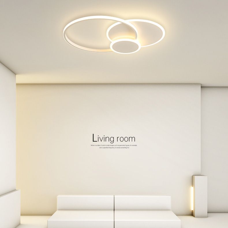 Slip Room 3 - Tier Metal Frame Flush Mount Lighting Modern Tetto Fissaggio