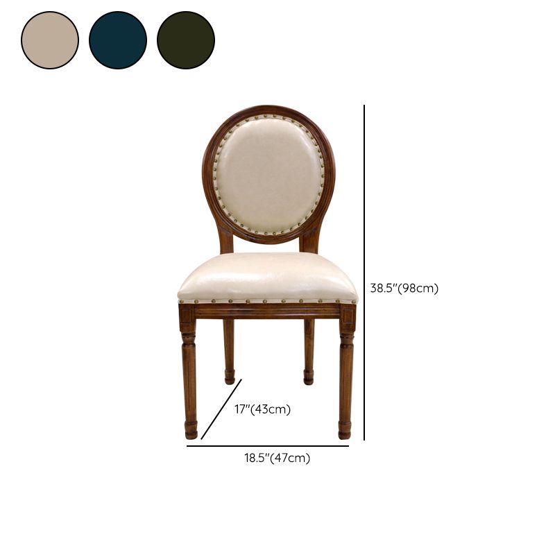 Rustic Style Solid Wood Set of 5 Dinette Table with Upholstered Chair