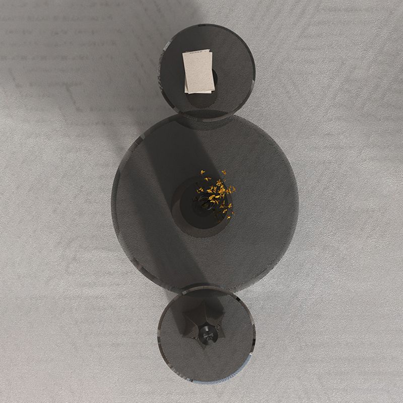 Black Glass Top Bunching Tables Abstract Coffee Cocktail Table