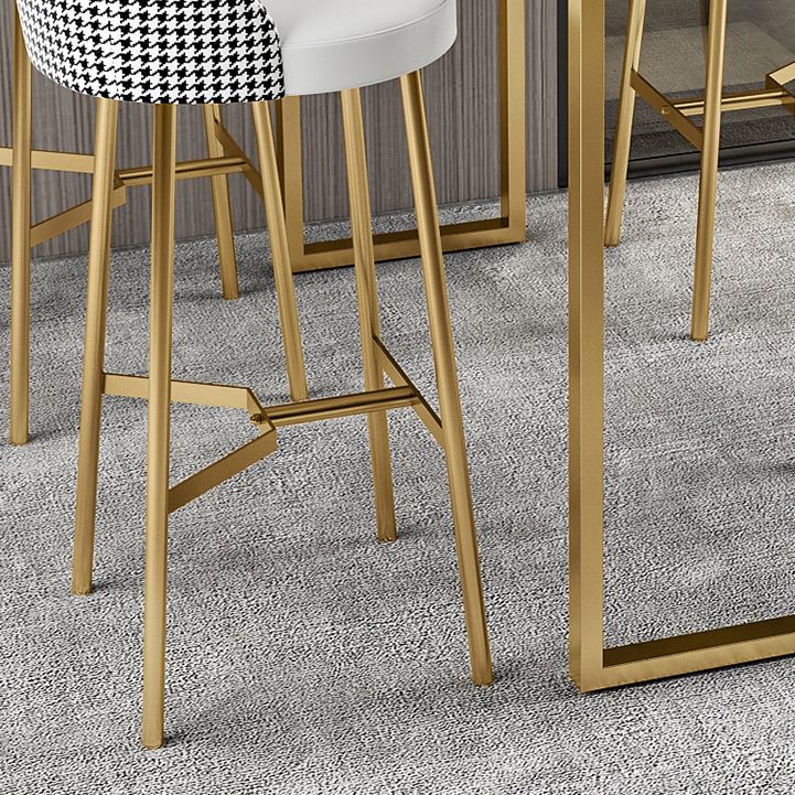 Industrial Style Stone Top Cocktail Bar Table 42-inch Height Table for Kitchen