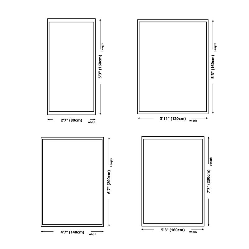 Geometric Printed Indoor Rug Washable Rug Polyester Stain Resistant Area Rug for Home Decoration