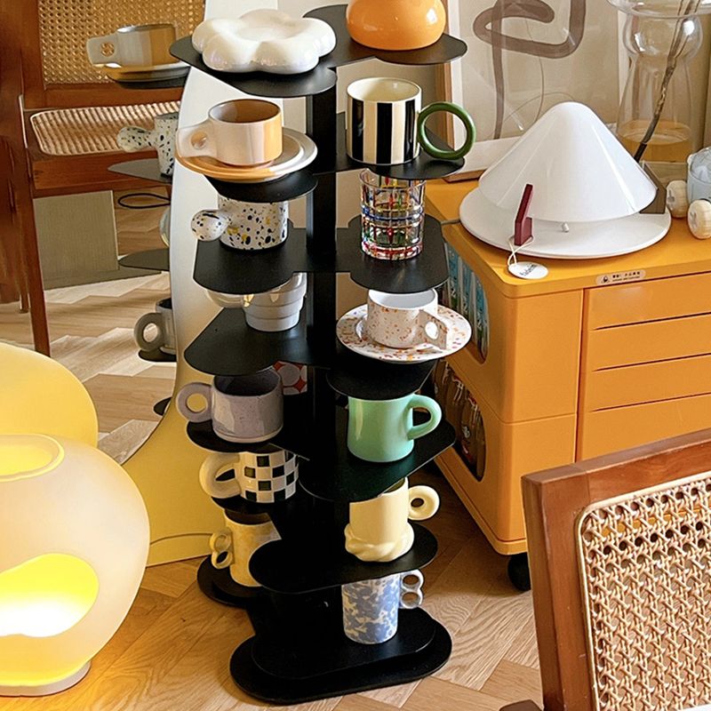 Geometric Bookshelf Modern Style Metal Bookcase for Home Office