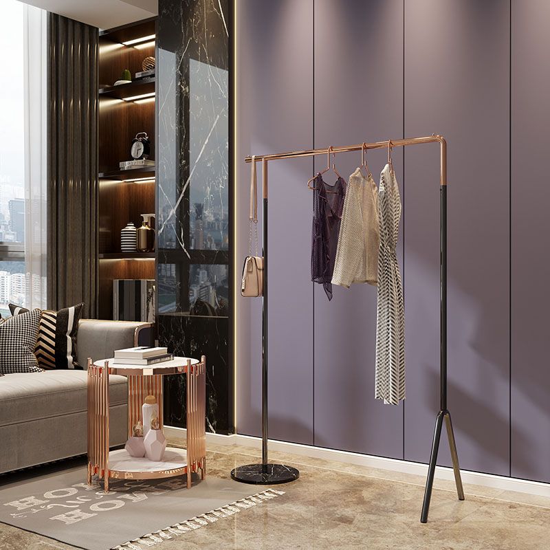 Industrial Minimalist Style Coat Rack Metallic Free Standing Coat Hanger