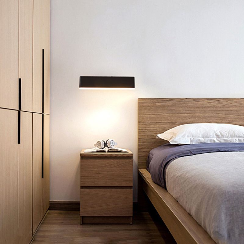 Modern Rotatable Wall Mount Light Simple Wall Sconce Light with Acrylic Shade for Bedroom